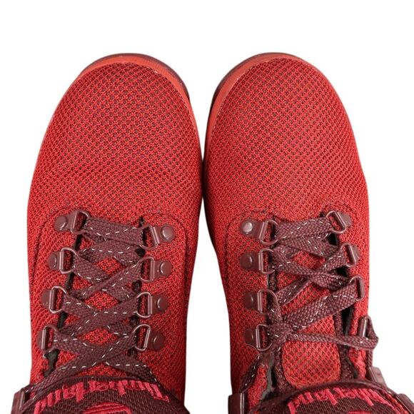 Timberland Shoes Mens 8.5 Hiking Boot EuroTrail Outdoor Sport Red Active Lace Up - Picture 9 of 13